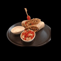 เนื้อวัวทาโก้ แร็ป กับพริกซัลซ่า