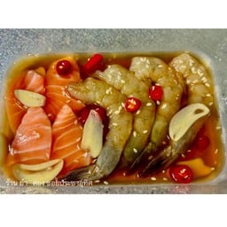 กุ้ง+แซลม่อลดองซีอิ้ว