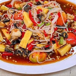 ตำซั่วหอยเชอรี่ ปลาร้า