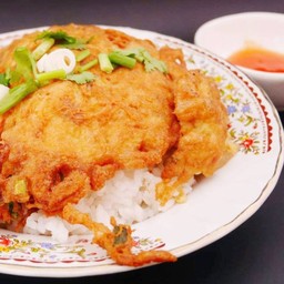 ข้าวไข่เจียวกรอบหมูสับ