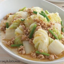 ผัดผักกาดขาว (เป็นกับข้าว)