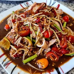 ตำปลาร้าปลาหมึก