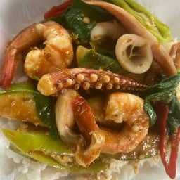 แกงป่า กุ้ง หมึก