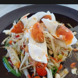 ตำไทย+ไข่เค็ม