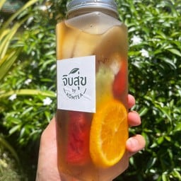 จิบสุข By KOMTEAชาผลไม้กรีกโยเกิร์ตผลไม้สด