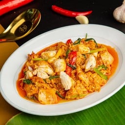 ปูก้อนผัดผงกะหรี่