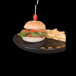 เบอเกอร์ไก่ บาร์บีคิว กับ เพรนช์ฟราย