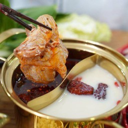 ชาบูซุปทงคัตซึผสมหม่าล่า