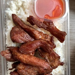 ข้าวหมูแดดเดียว