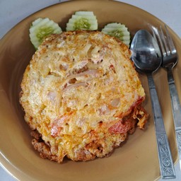 ข้าวราดไข่เจียวหมูสับ