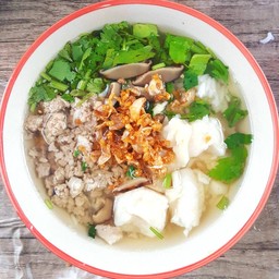 ข้าวต้มปลา + หมูสับ