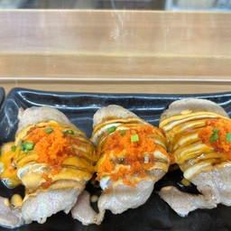 สันคอหมูเบิร์นซอสหวาน