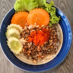 ข้าวหน้าแซลมอนเทอริยากิ