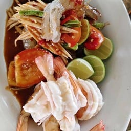 ตำกุ้งลวก