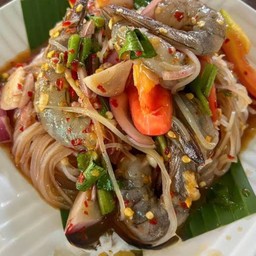 ตำเส้นเล็กกุ้งสด