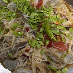 ตำซั่วกุ้งสด