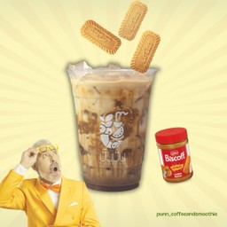 Iced Biscoff latte