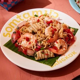 ยำมาม่ากุ้งสด (ไม่ร้า)