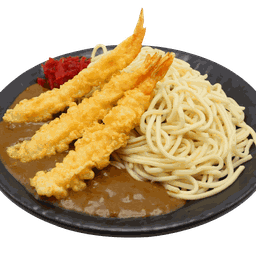 ราเมงแกงกะหรี่กุ้งเทมปูระ