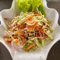 ยำหมึกม่วงลูกม่วงเบา