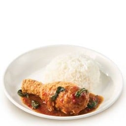 ข้าวไก่ทอดแมค ซอสกะเพรา
