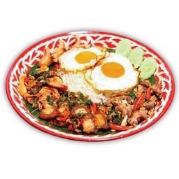 ข้าวกะเพราจัมโบ้ยักษ์ รวม 2 อย่าง