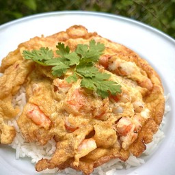 ไข่เจียวกุ้งสับ