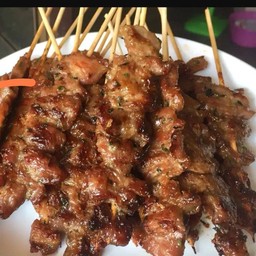 หมูปิ้งพริกไทยดำset 5 ไม้