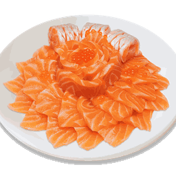 ซาชิมิแซลมอนเค้ก (ปลาแซลมอนน้ำหนัก 500 กรัม)