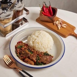 ข้าวกระเพราเนื้อเปื่อย