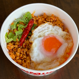 (D) ข้าวเนื้อออสฯผัดพริกเผา