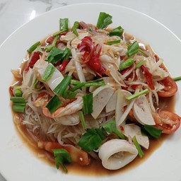 ตำเส้นเล็กทะเล(ปูปลาร้า)