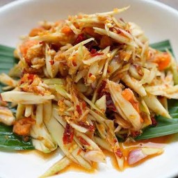 ยำมะม่วง เส้นแบบสับ โบราณ