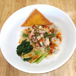 บะหมี่เกี๊ยวหมู ปู(แห้ง)