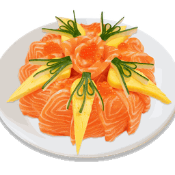 แซลมอนเค้ก (ตกแต่งด้วยไข่หวาน)