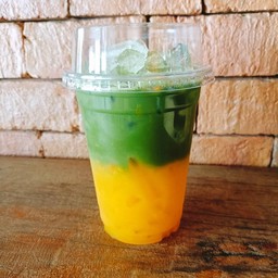 เพียวมัจฉะ-น้ำส้ม