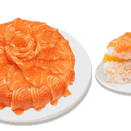 เค้กแซลมอนเลเยอร์สอดไส้ (ไส้ไข่หวานสลัดปูอัด)