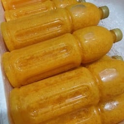 น้ำส้มคั้นสดแท้100% แบบเพิ่มเนื้อแน่นพิเศษ เซต 2 ขวดลิตร ลดไป18บาท