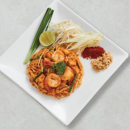 ผัดไทยมะละกอ (กุ้ง)