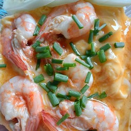 ข้าวไข่ข้นกุ้ง