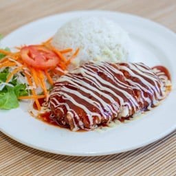 ข้าวปลาทอดซอสทงคัตสึ