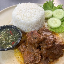 ข้าวเนื้ออบพริกไทยดำ - ထမင်းဖြူအမဲသားငရုံကောင်း