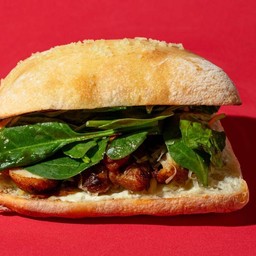 แซนวิชไก่เห็ด