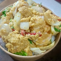 กุ้งผัดผงกะหรี่