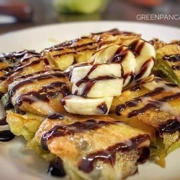 Green pancake โรตีใบเตย