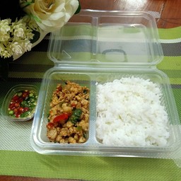 กระเพราหมูสับ