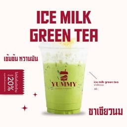 ชาเขียวนม (ไม่มีฟองนม)
