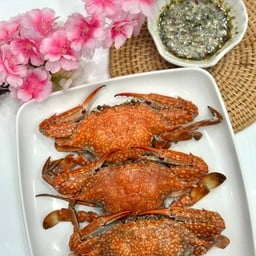 ปูม้านึ่ง 3 ตัว + น้ำจิ้มซีฟู้ด (6-7ตัว โล)