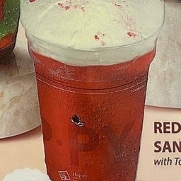 Red strawberry santa