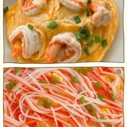 Set A ข้าวไข่ข้นกุ้ง+ข้าวไข่ข้นปูอัด